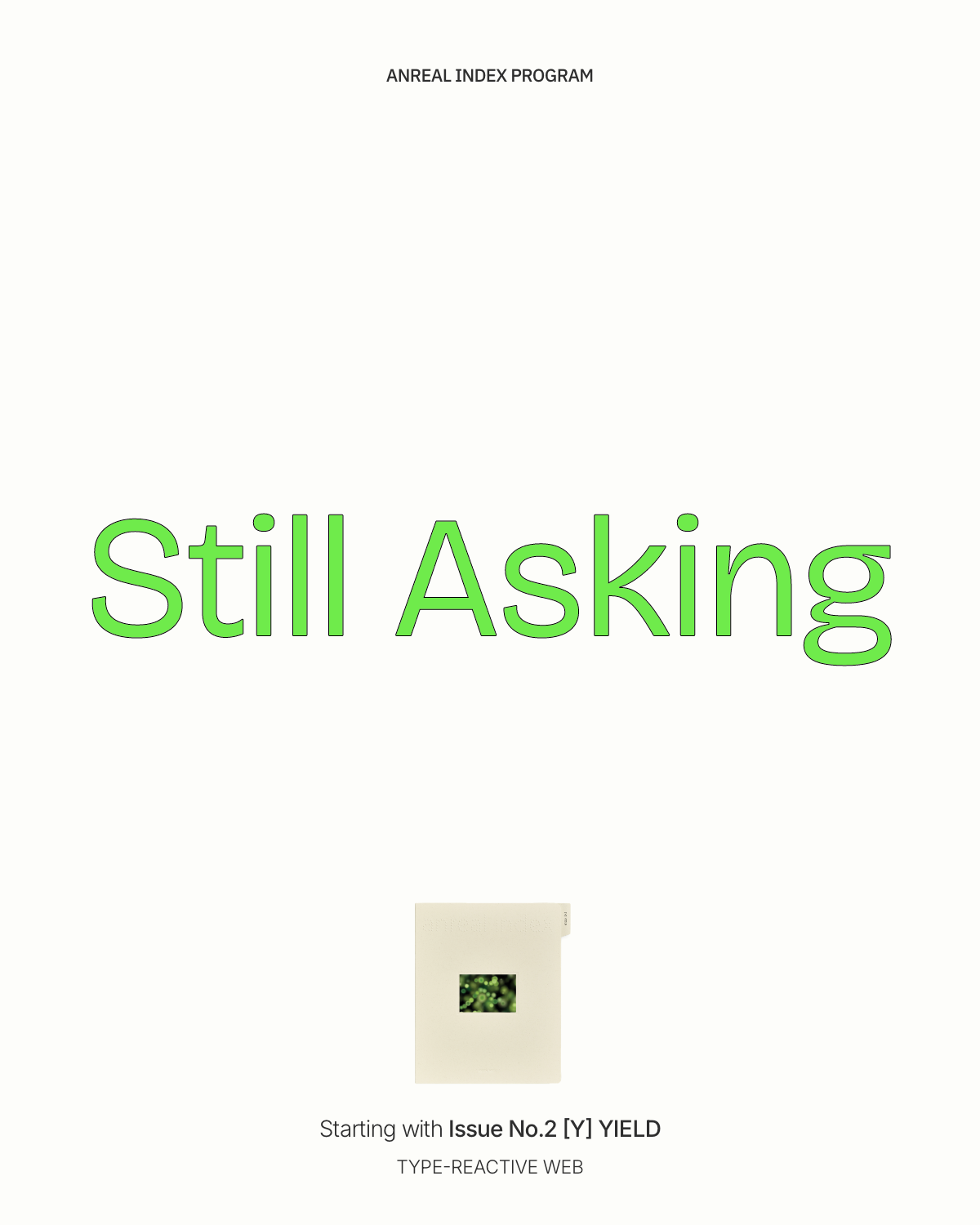 STILL ASKING: 질문 중 — 포스터